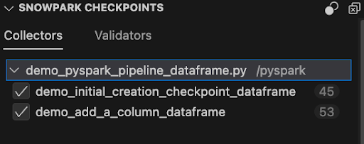Basculer les points de contrôle